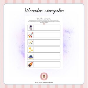 Woorden stempelen (de ruimte)